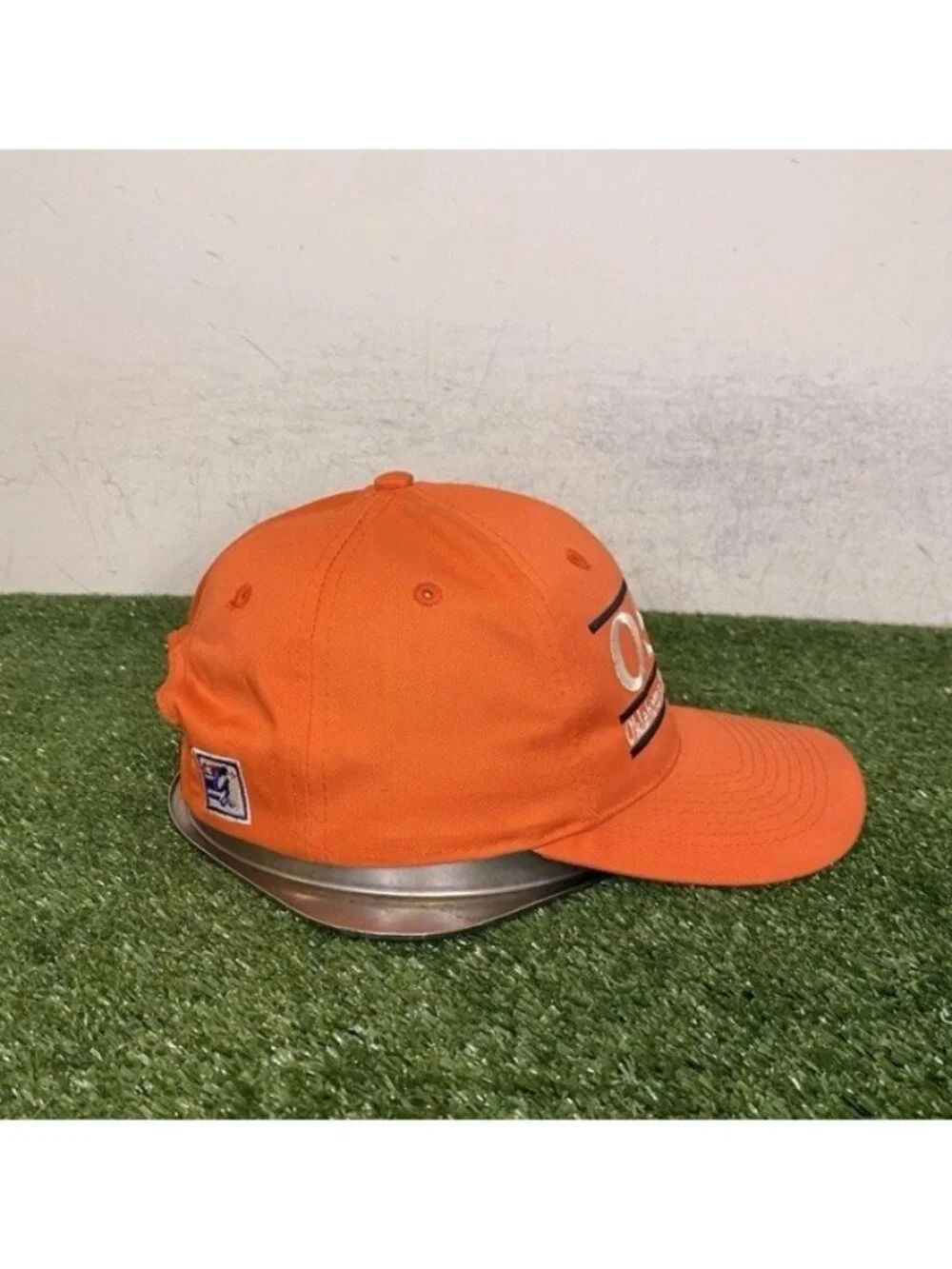 Vintage Oklahoma State Cowboys hat cap snap back orange the game split bar mens